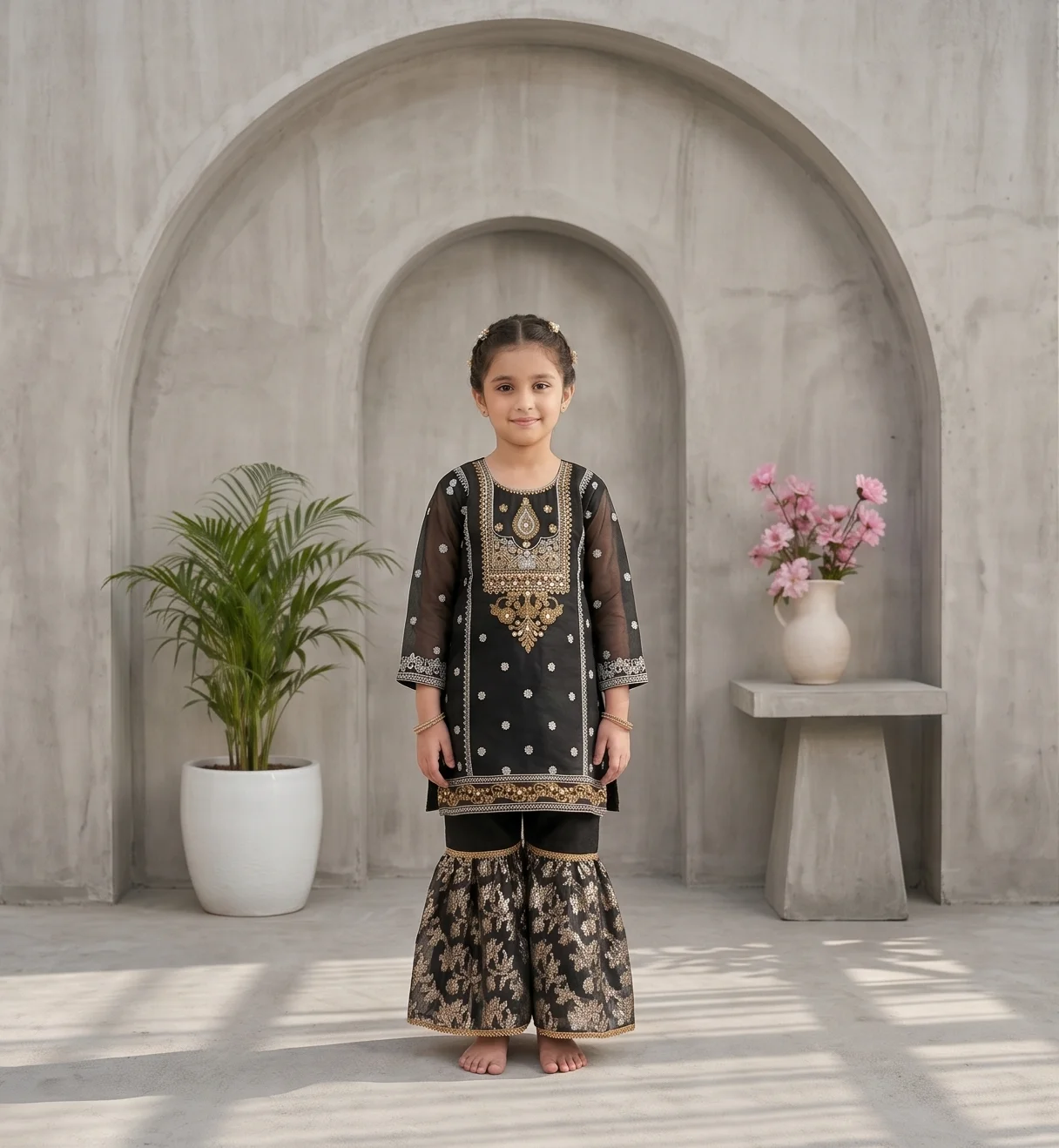 Organza Sharara Kurti